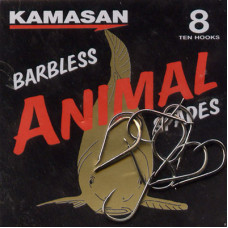 Kamasan Animal Barbless Spade End Hooks Size 8