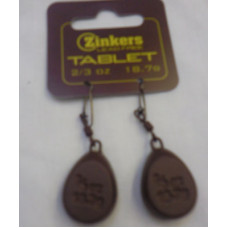 Zinkers Tablet Carp Weight  2/3oz - 18.7g