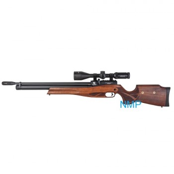 Reximex Pretensis .22 calibre Multishot PCP Air Rifle walnut stock 12 shot Regulated